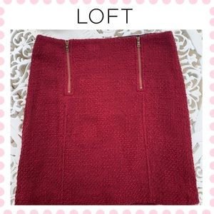 LOFT Textured Mini Skirt